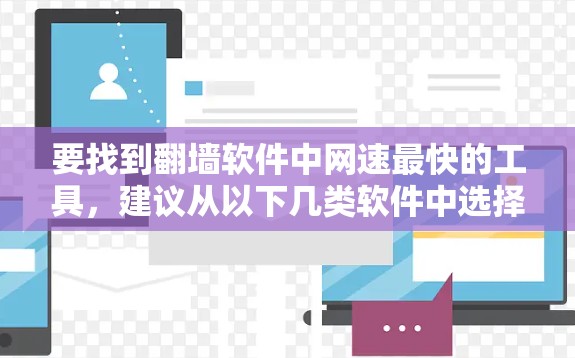 要找到翻墙软件中网速最快的工具，建议从以下几类软件中选择