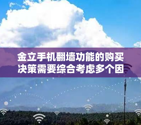 金立手机翻墙功能的购买决策需要综合考虑多个因素，包括功能、价格、品牌、售后服务、性价比以及个人使用习惯。以下是详细的步骤建议