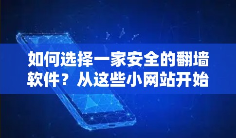 如何选择一家安全的翻墙软件？从这些小网站开始