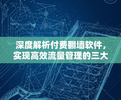 深度解析付费翻墙软件，实现高效流量管理的三大关键技术
