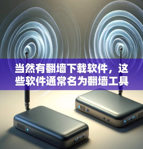 当然有翻墙下载软件，这些软件通常名为翻墙工具或跨网络下载工具。它们可以帮助你从任何网络来源下载资源，包括网页、文件、视频等，而不被网络-block或被其他软件检测到。以下是一些常见的翻墙下载软件