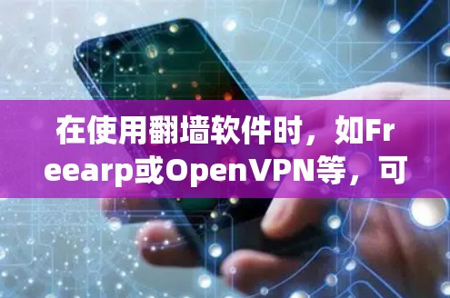 在使用翻墙软件时，如Freearp或OpenVPN等，可以按照以下步骤进行