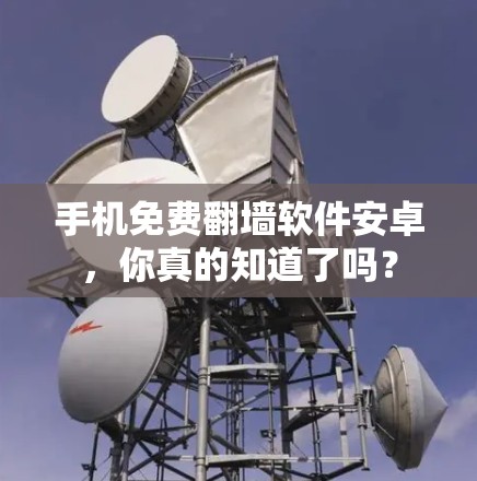 手机免费翻墙软件安卓，你真的知道了吗？
