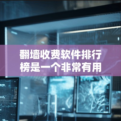 翻墙收费软件排行榜是一个非常有用的信息，因为它可以帮助用户选择适合自己的工具。以下是一个分类的列表，涵盖免费软件、付费软件、智能工具和其他类型