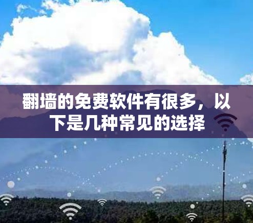 翻墙的免费软件有很多，以下是几种常见的选择