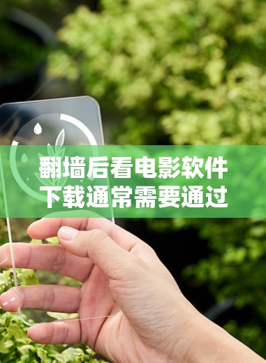 翻墙后看电影软件下载通常需要通过移动应用、网络设置或第三方软件来实现。以下是一些实用的步骤和建议，帮助您轻松解决这个问题