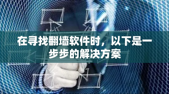 在寻找翻墙软件时，以下是一步步的解决方案