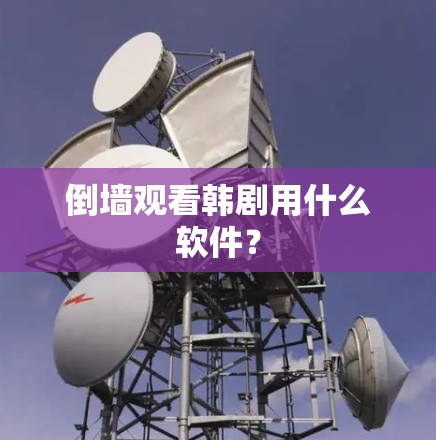 倒墙观看韩剧用什么软件？