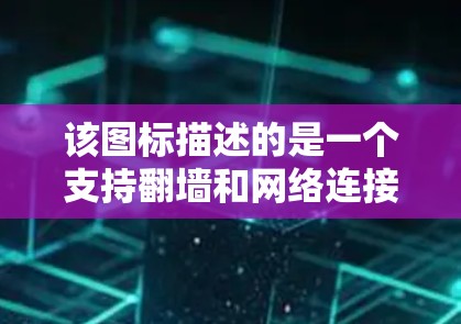 该图标描述的是一个支持翻墙和网络连接的工具，通常用于连接到网络设备。以下是其主要功能