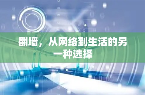 翻墙，从网络到生活的另一种选择