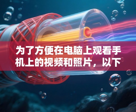 为了方便在电脑上观看手机上的视频和照片，以下是一步步的解决方案