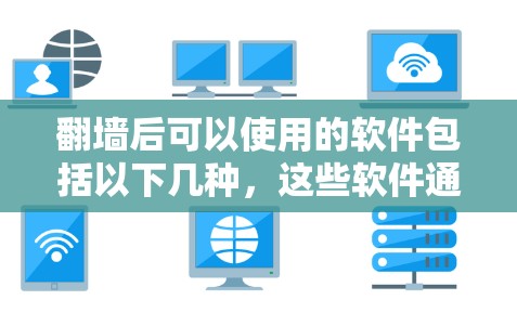 翻墙后可以使用的软件包括以下几种，这些软件通过翻墙后处理，确保用户在互联网安全方面更加可靠和安全