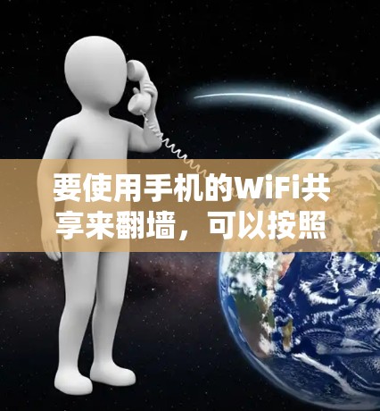 要使用手机的WiFi共享来翻墙，可以按照以下步骤操作