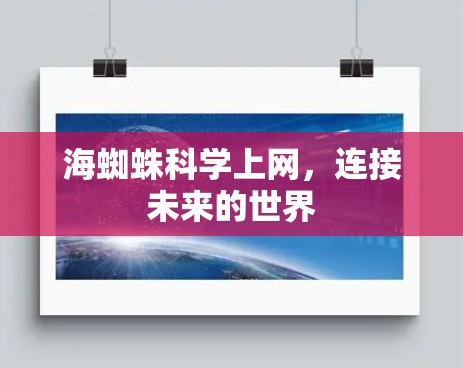 海蜘蛛科学上网，连接未来的世界
