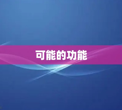 可能的功能