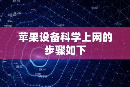 苹果设备科学上网的步骤如下