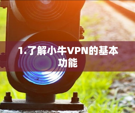 1.了解小牛VPN的基本功能 1.了解小牛VPN的基本功能