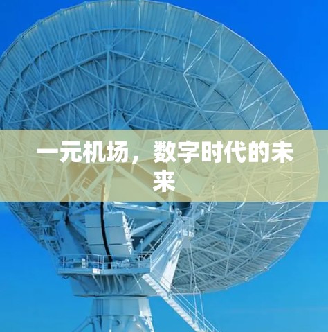 一元机场，数字时代的未来