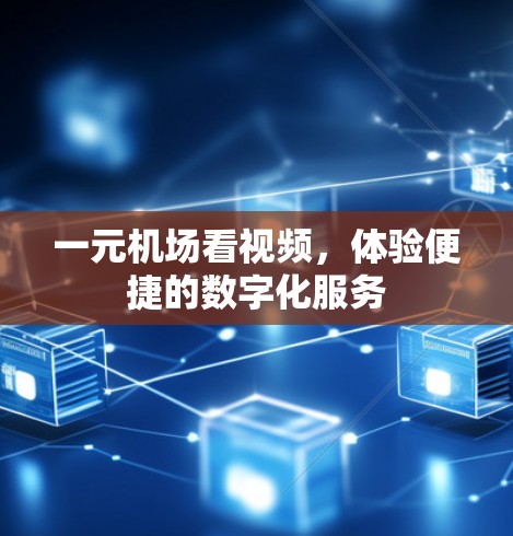 一元机场看视频,体验便捷的数字化服务 一元机场看视频,体验便捷的数字化服务