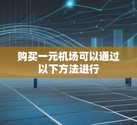 购买一元机场可以通过以下方法进行